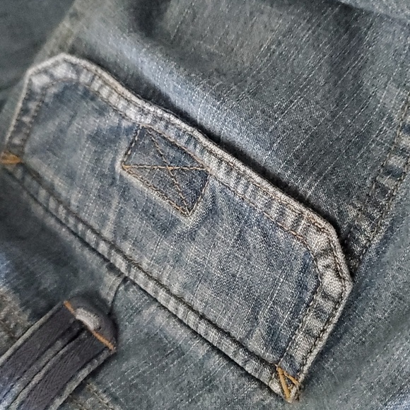 Liz Claiborne Drawstring Convertible Leg Denim Pants Size 10 - Picture 5 of 9